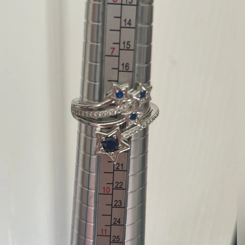 925 Blue Star Ring-NEW